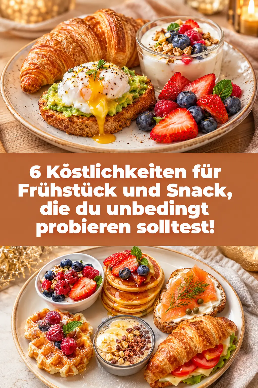 6 Köstlichkeiten für Frühstück und Snack, die du unbedingt probieren solltest!
