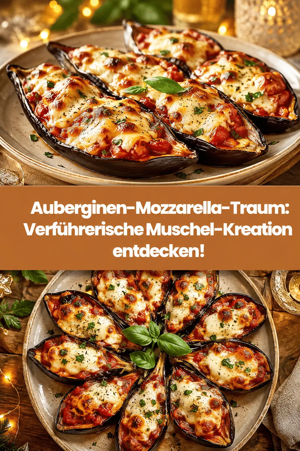 Auberginen-Mozzarella-Traum: Verführerische Muschel-Kreation entdecken!