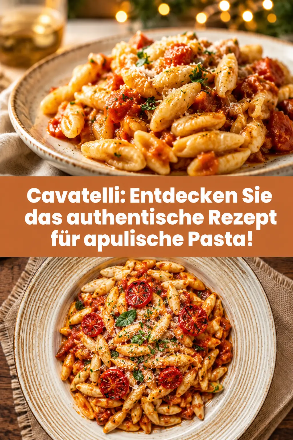 Cavatelli: Entdecken Sie das authentische Rezept für apulische Pasta!