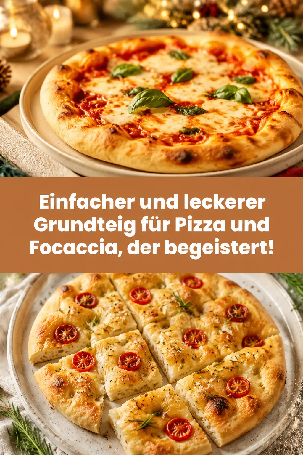 Einfacher und leckerer Grundteig für Pizza und Focaccia, der begeistert!
