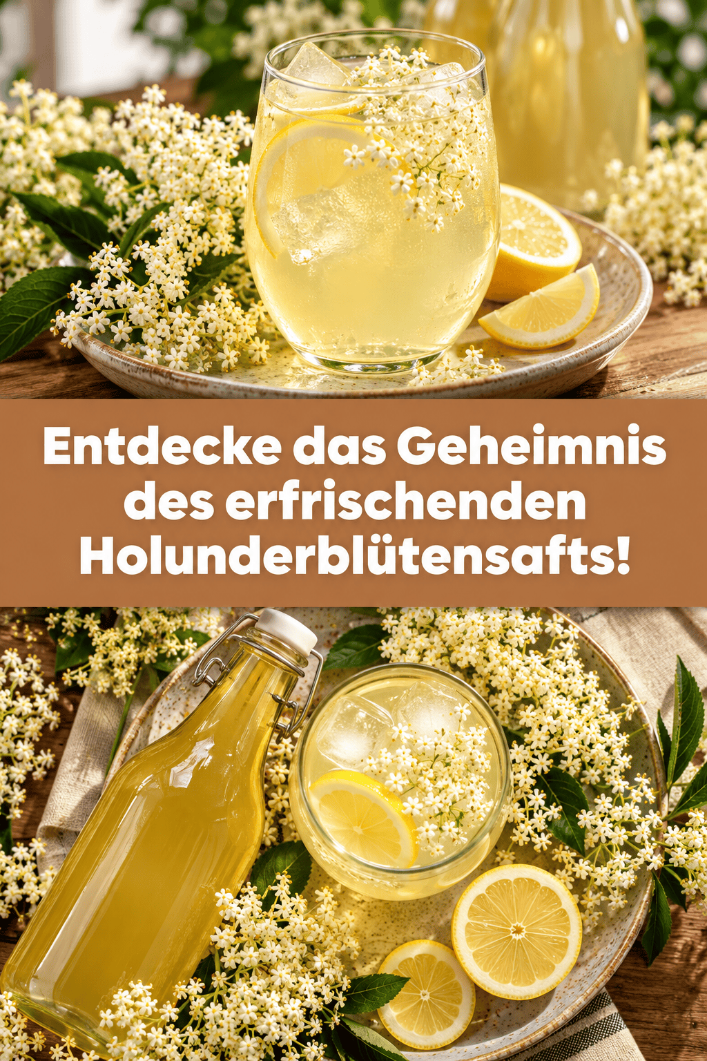 Entdecke das Geheimnis des erfrischenden Holunderblütensafts!