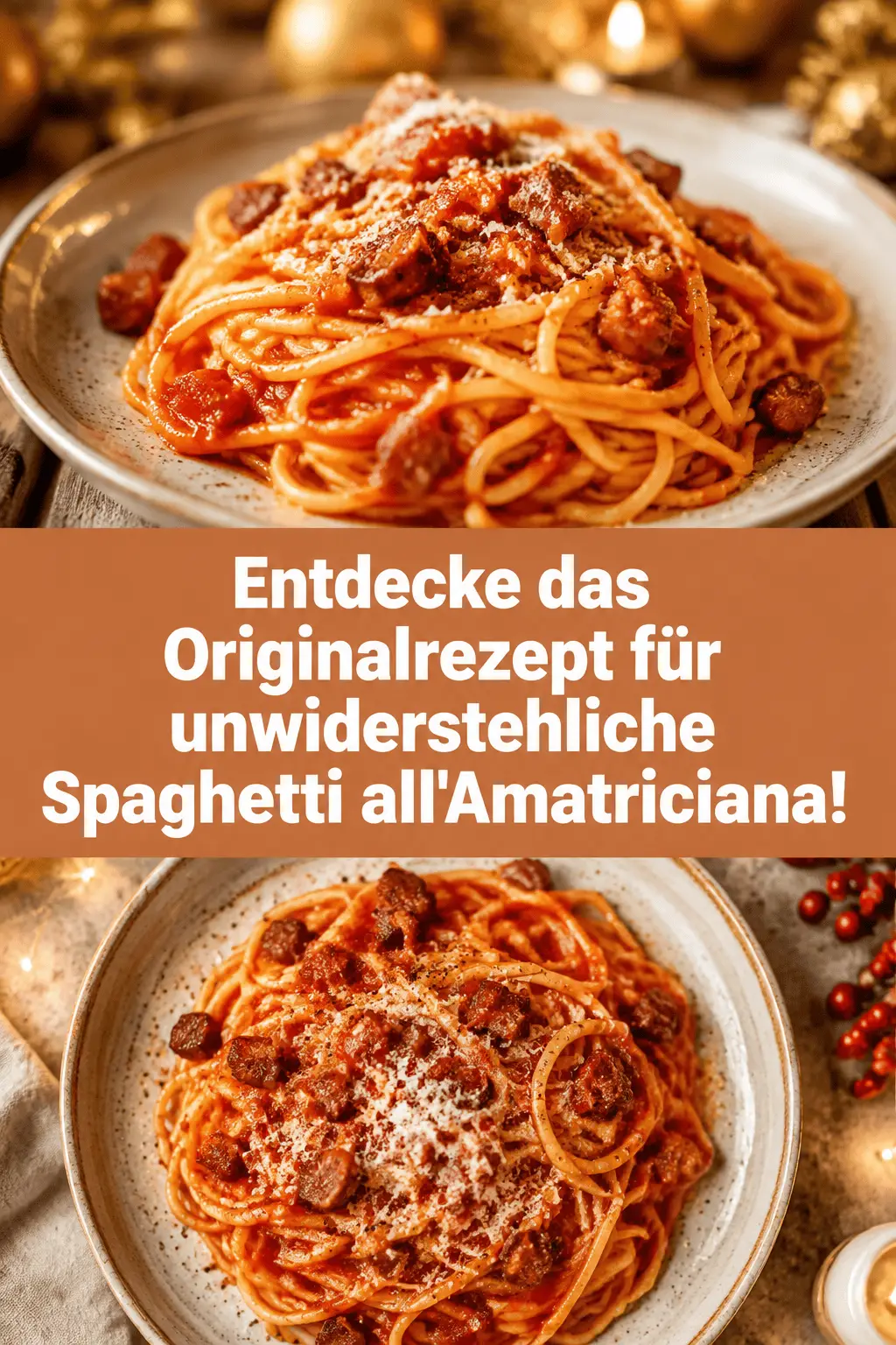 Entdecke das Originalrezept für unwiderstehliche Spaghetti all'Amatriciana!