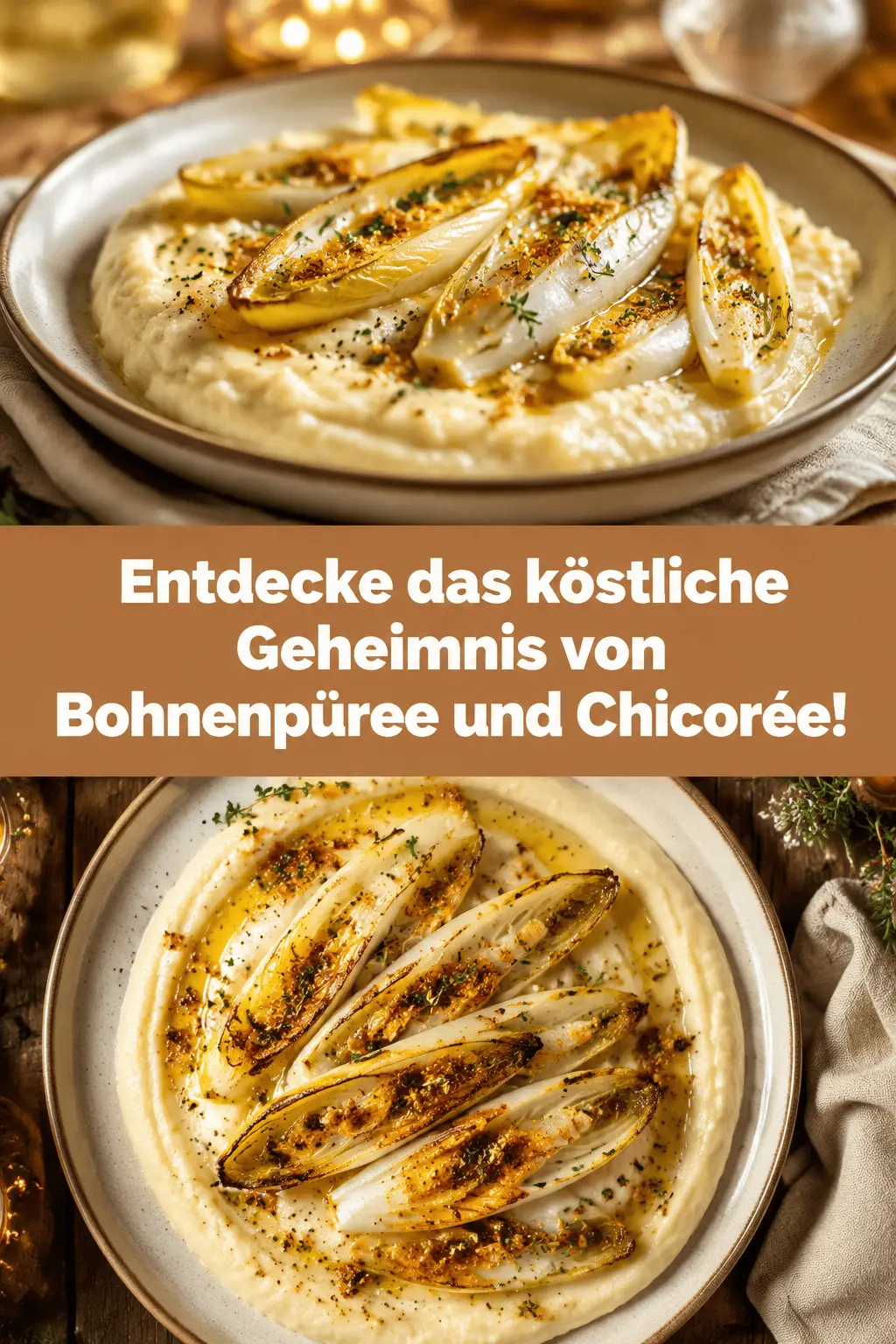Entdecke das köstliche Geheimnis von Bohnenpüree und Chicorée!