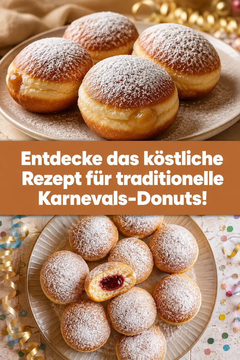 Entdecke das köstliche Rezept für traditionelle Karnevals-Donuts!