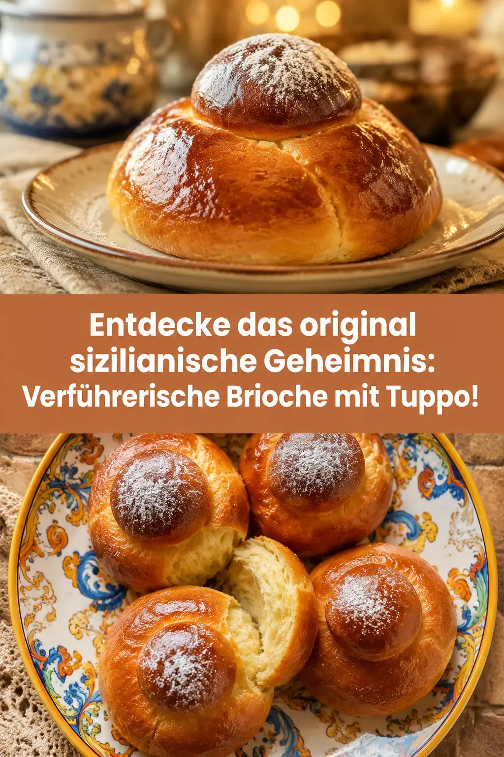 Entdecke das original sizilianische Geheimnis: Verführerische Brioche mit Tuppo!
