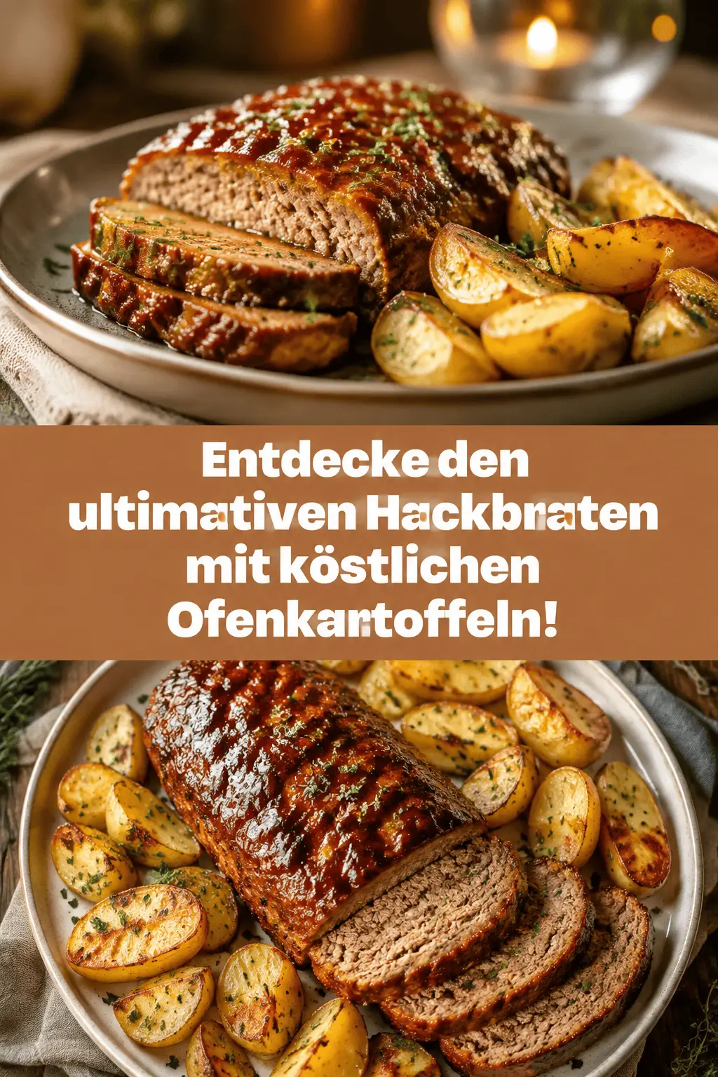 Entdecke den ultimativen Hackbraten mit köstlichen Ofenkartoffeln!