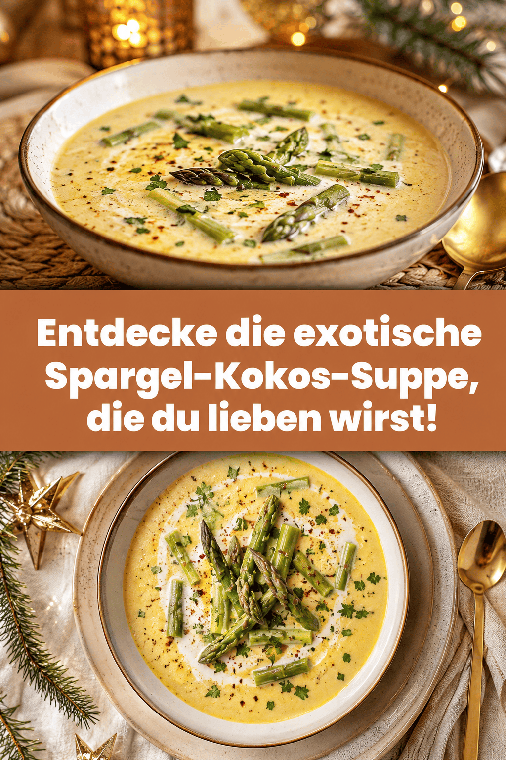 Entdecke die exotische Spargel-Kokos-Suppe, die du lieben wirst!