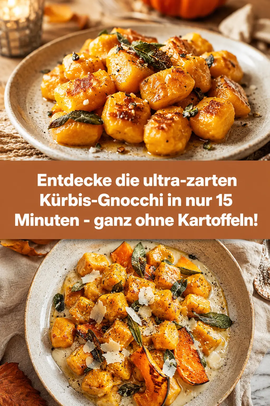 Entdecke die ultra-zarten Kürbis-Gnocchi in nur 15 Minuten - ganz ohne Kartoffeln!