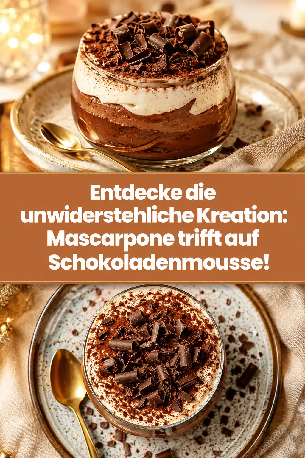 Entdecke die unwiderstehliche Kreation: Mascarpone trifft auf Schokoladenmousse!