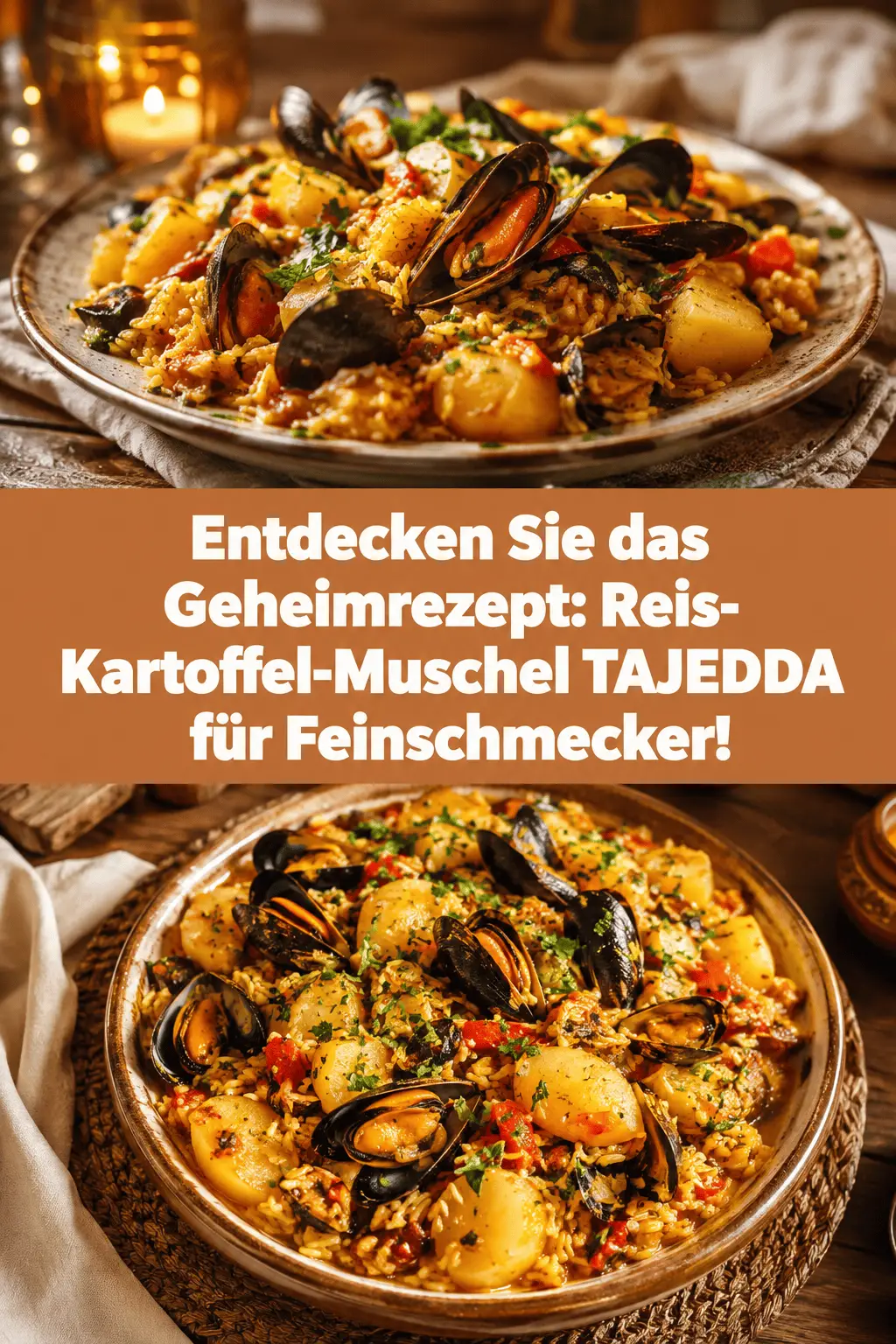 Entdecken Sie das Geheimrezept: Reis-Kartoffel-Muschel TAJEDDA für Feinschmecker!