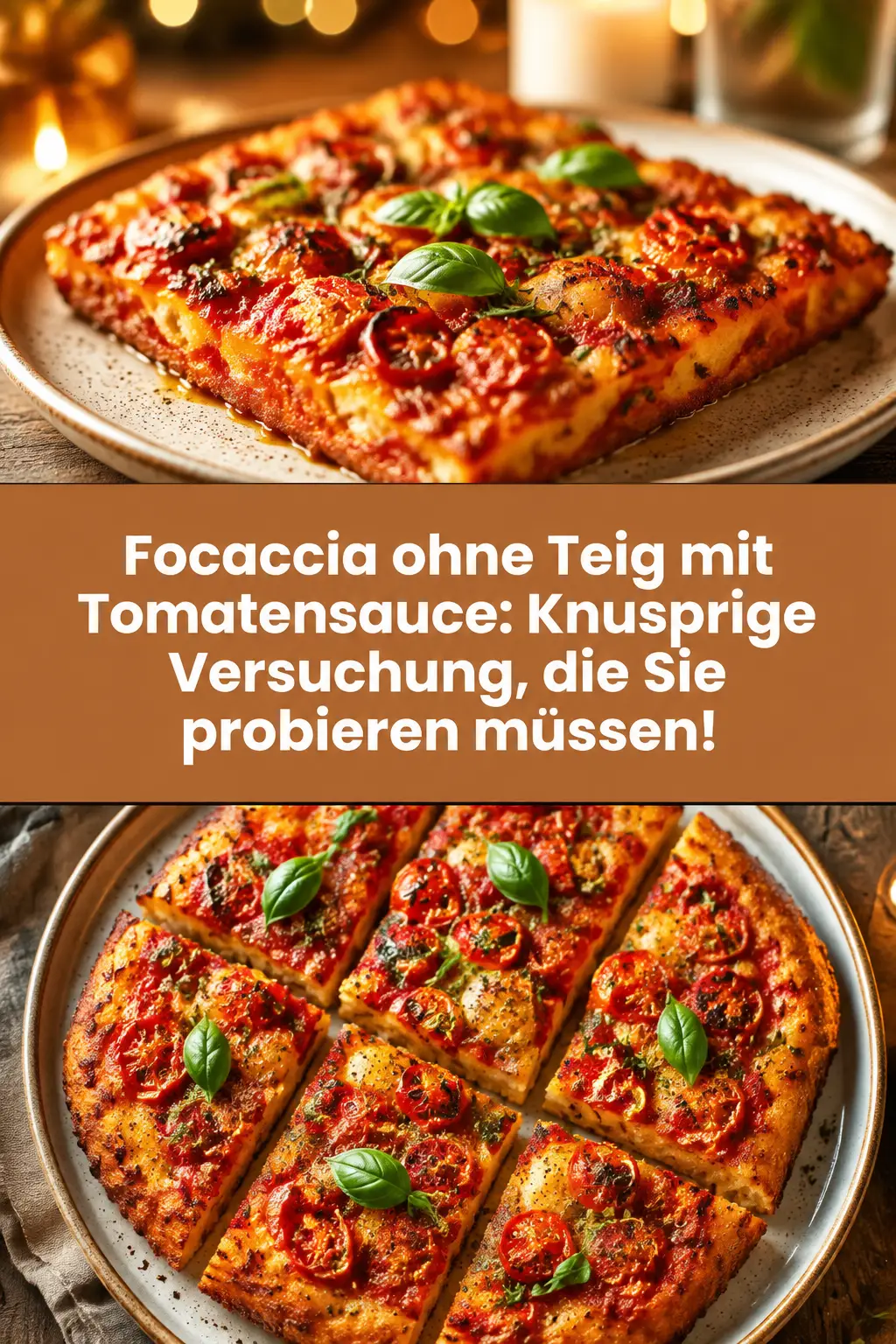 Focaccia ohne Teig mit Tomatensauce: Knusprige Versuchung, die Sie probieren müssen!