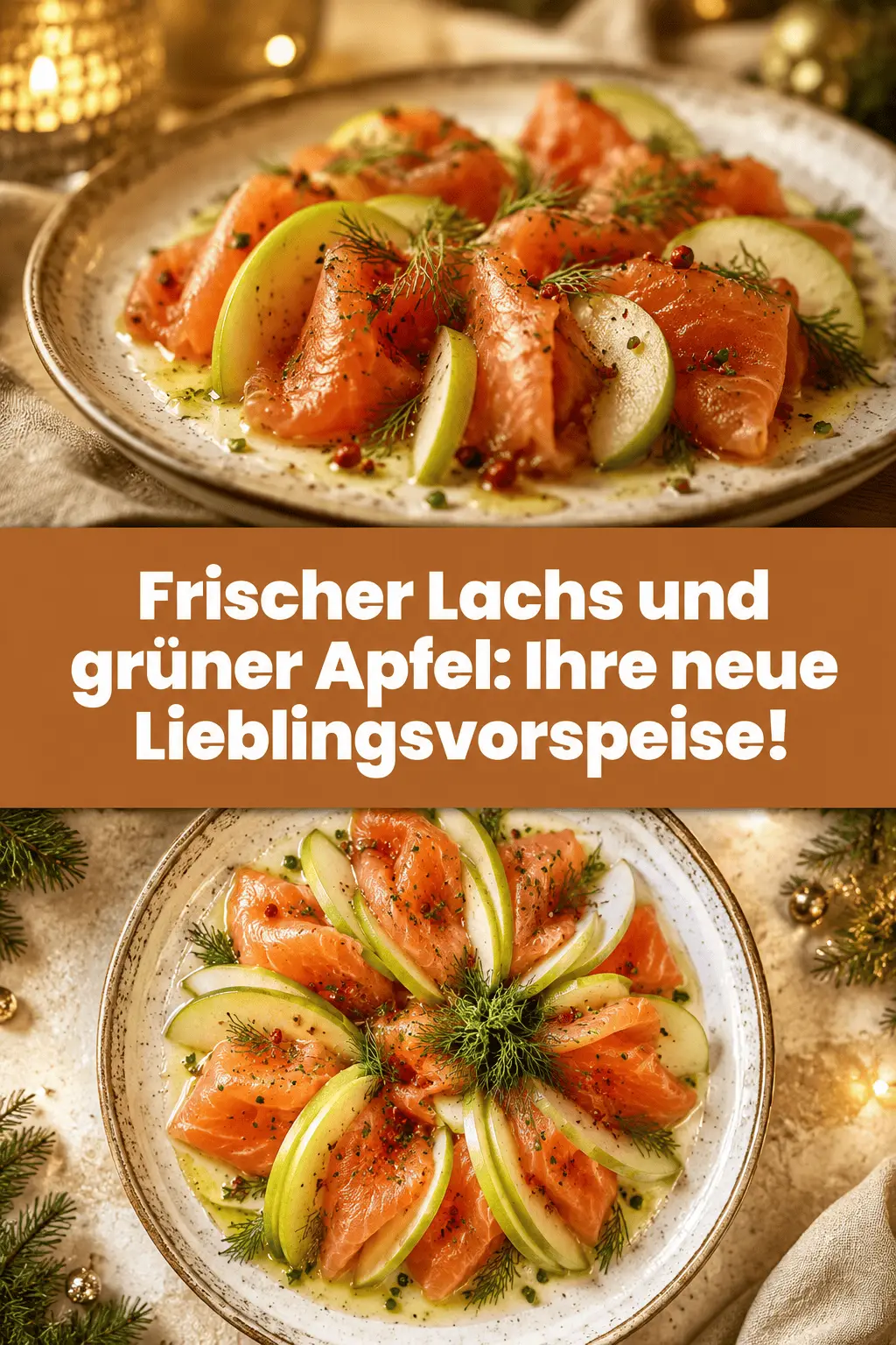 Frischer Lachs und grüner Apfel: Ihre neue Lieblingsvorspeise!