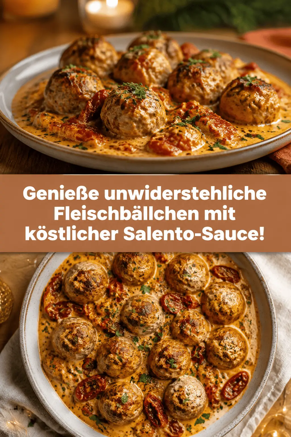 Genieße unwiderstehliche Fleischbällchen mit köstlicher Salento-Sauce!
