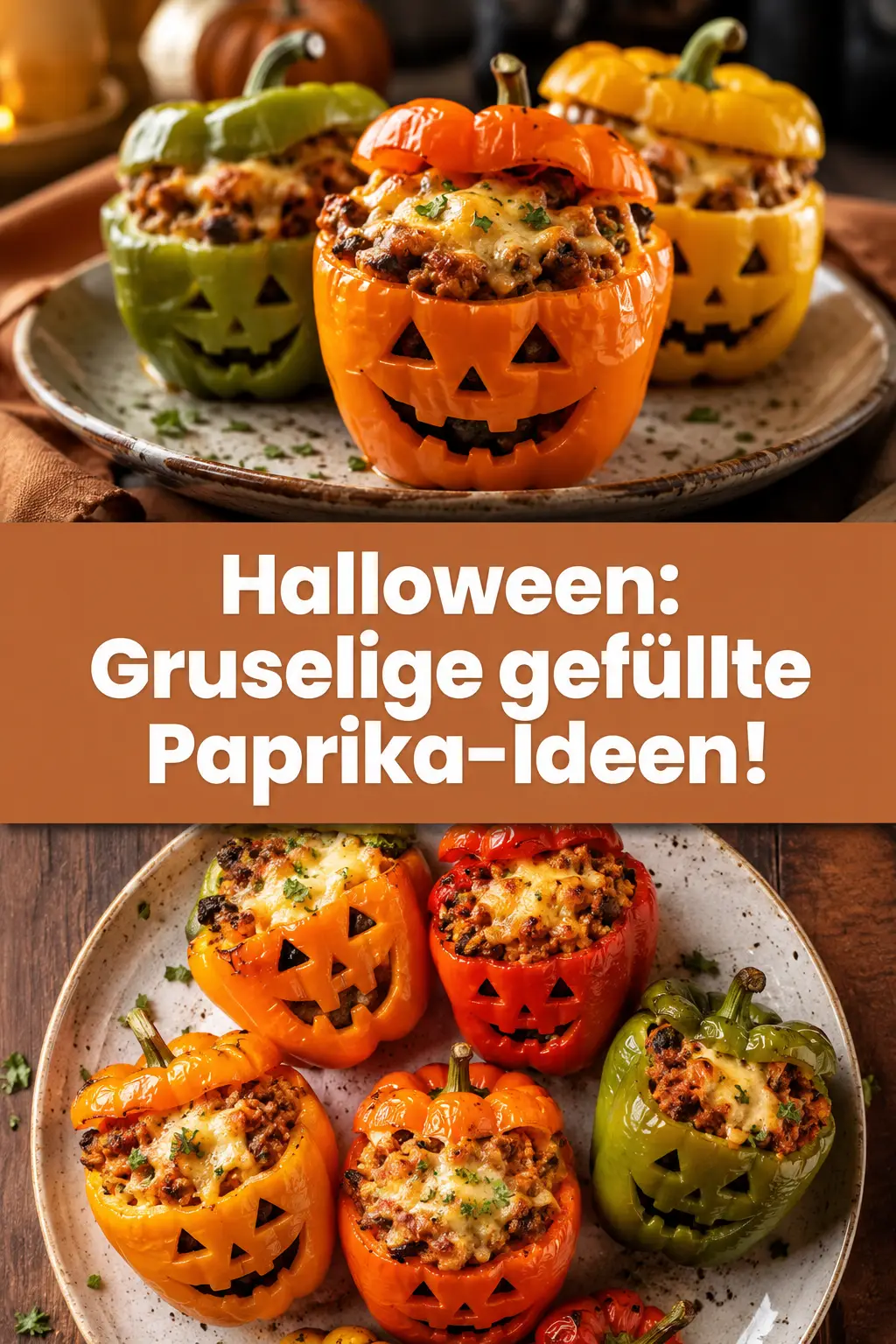 Halloween: Gruselige gefüllte Paprika-Ideen!