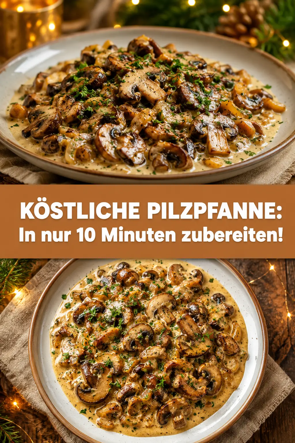 KÖSTLICHE PILZPFANNE: In nur 10 Minuten zubereiten!