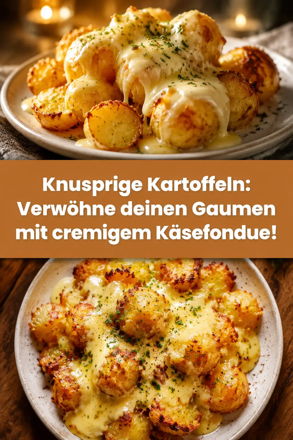 Knusprige Kartoffeln: Verwöhne deinen Gaumen mit cremigem Käsefondue!
