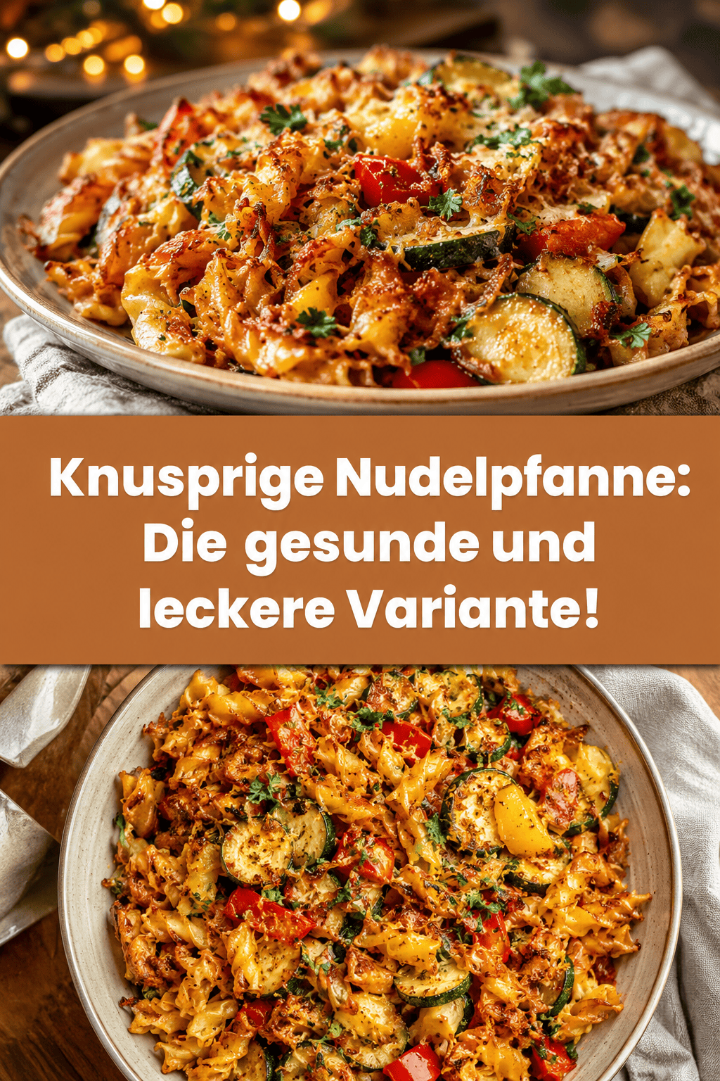 Knusprige Nudelpfanne: Die gesunde und leckere Variante!