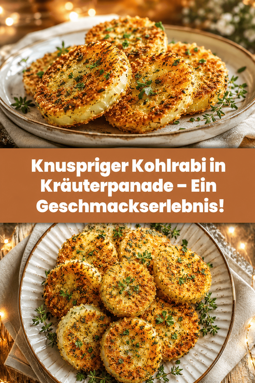 Knuspriger Kohlrabi in Kräuterpanade – Ein Geschmackserlebnis!