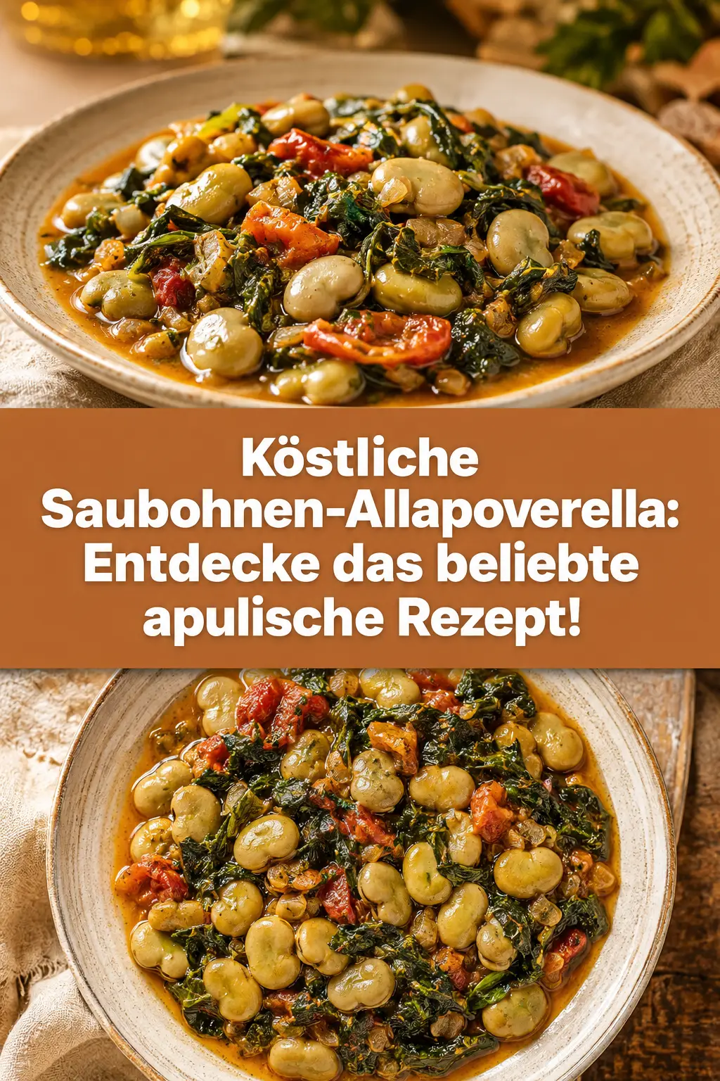 Köstliche Saubohnen-Allapoverella: Entdecke das beliebte apulische Rezept!