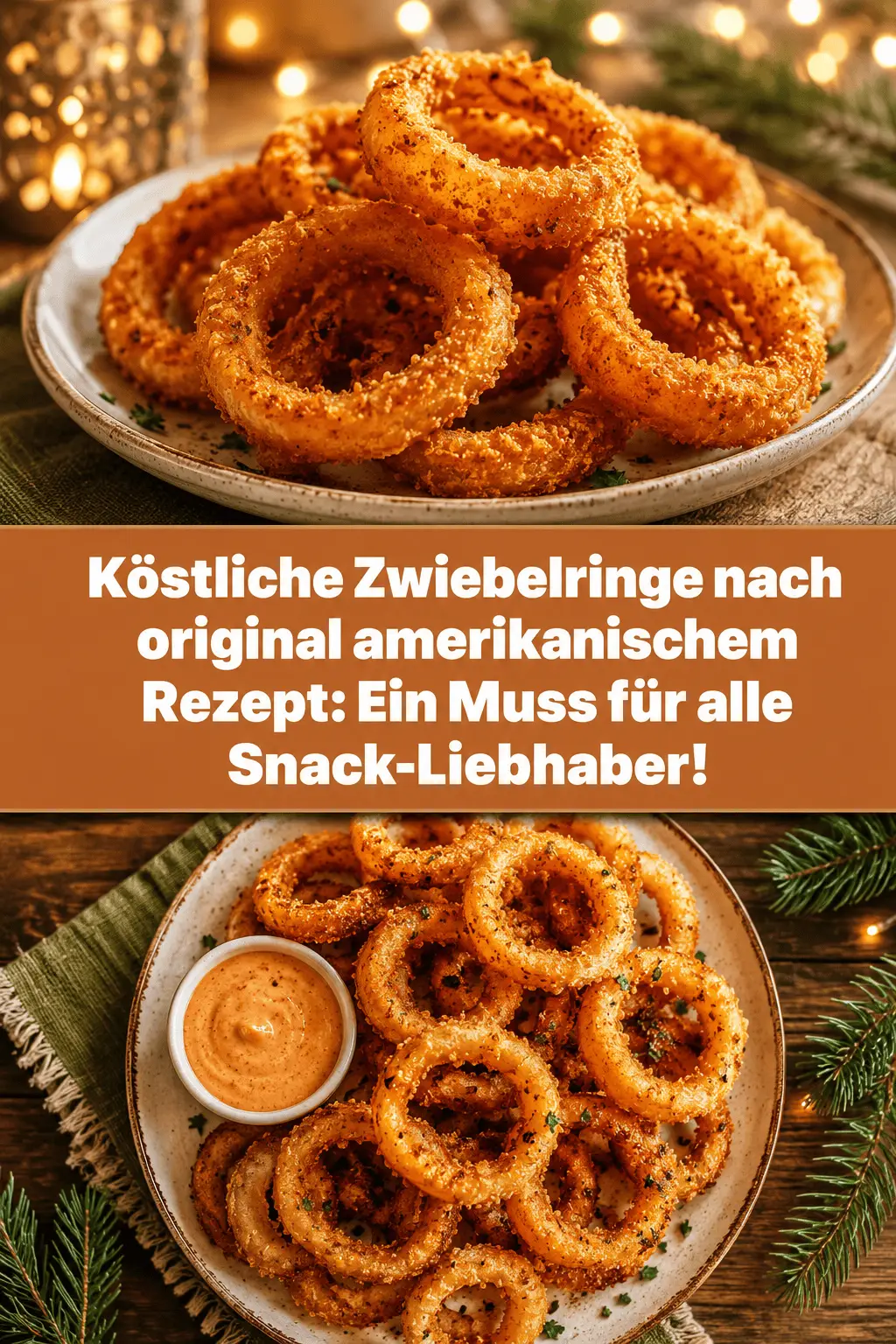 Köstliche Zwiebelringe nach original amerikanischem Rezept: Ein Muss für alle Snack-Liebhaber!