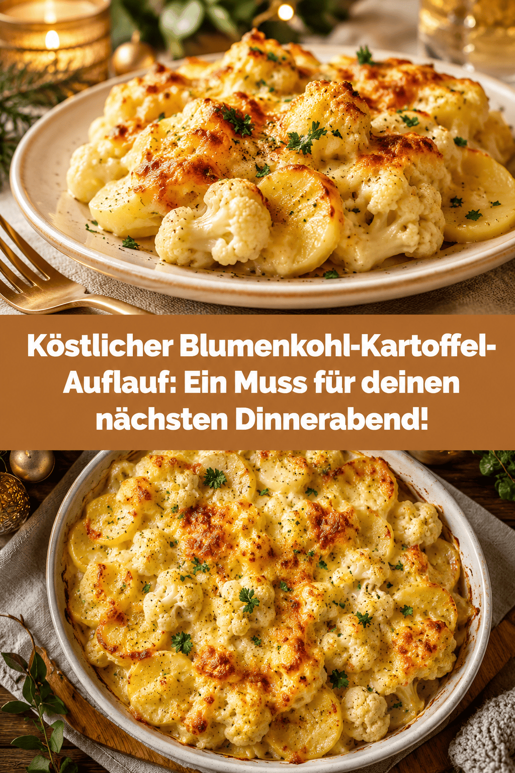 Köstlicher Blumenkohl-Kartoffel-Auflauf: Ein Muss für deinen nächsten Dinnerabend!