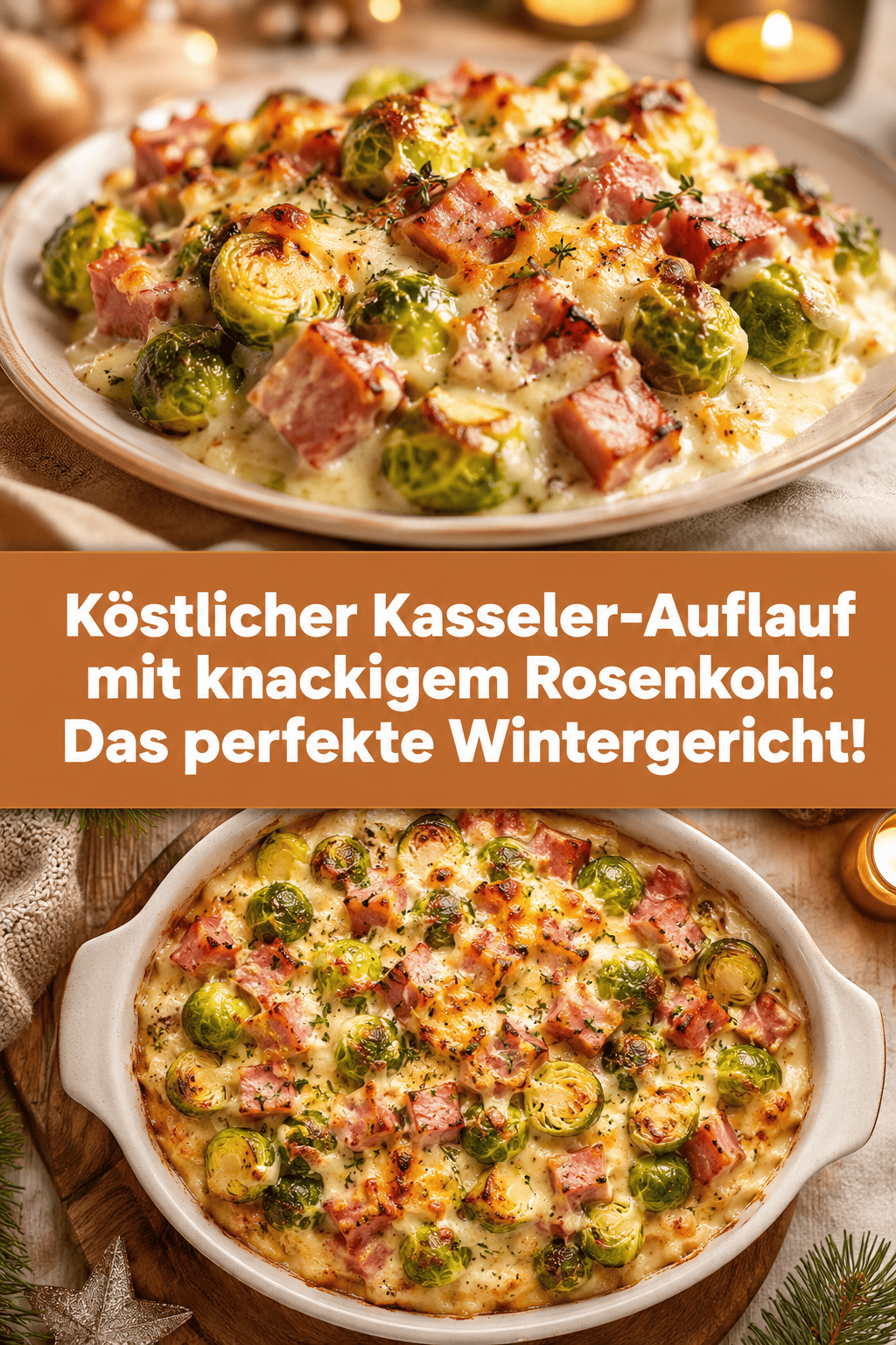 Köstlicher Kasseler-Auflauf mit knackigem Rosenkohl: Das perfekte Wintergericht!