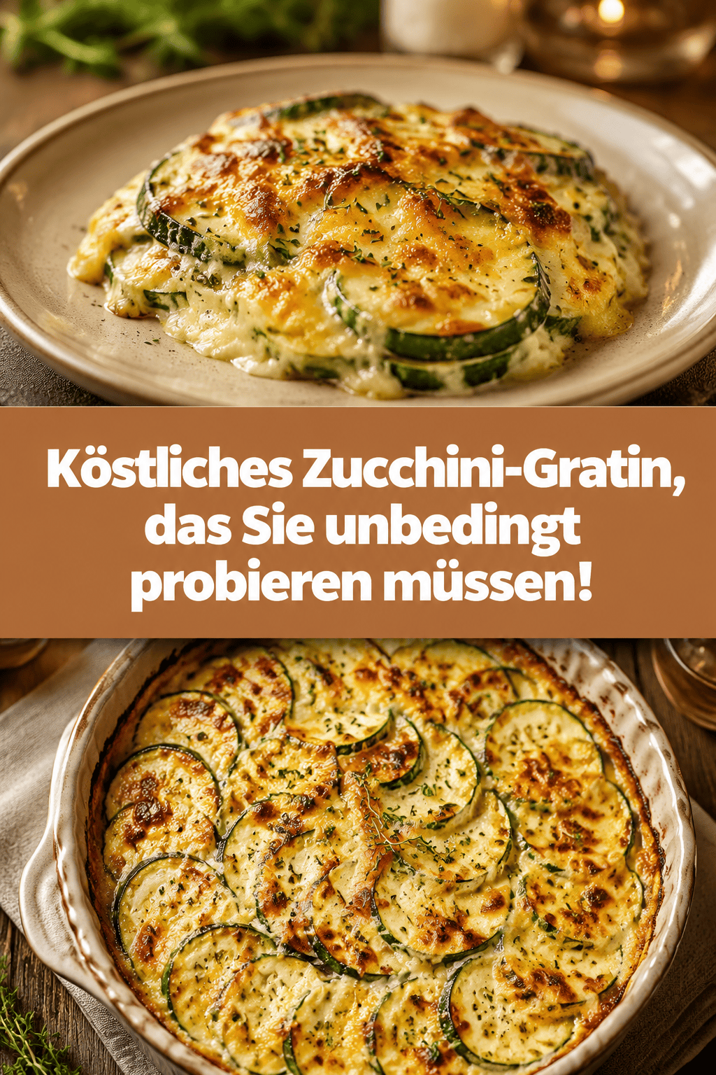 Köstliches Zucchini-Gratin, das Sie unbedingt probieren müssen!