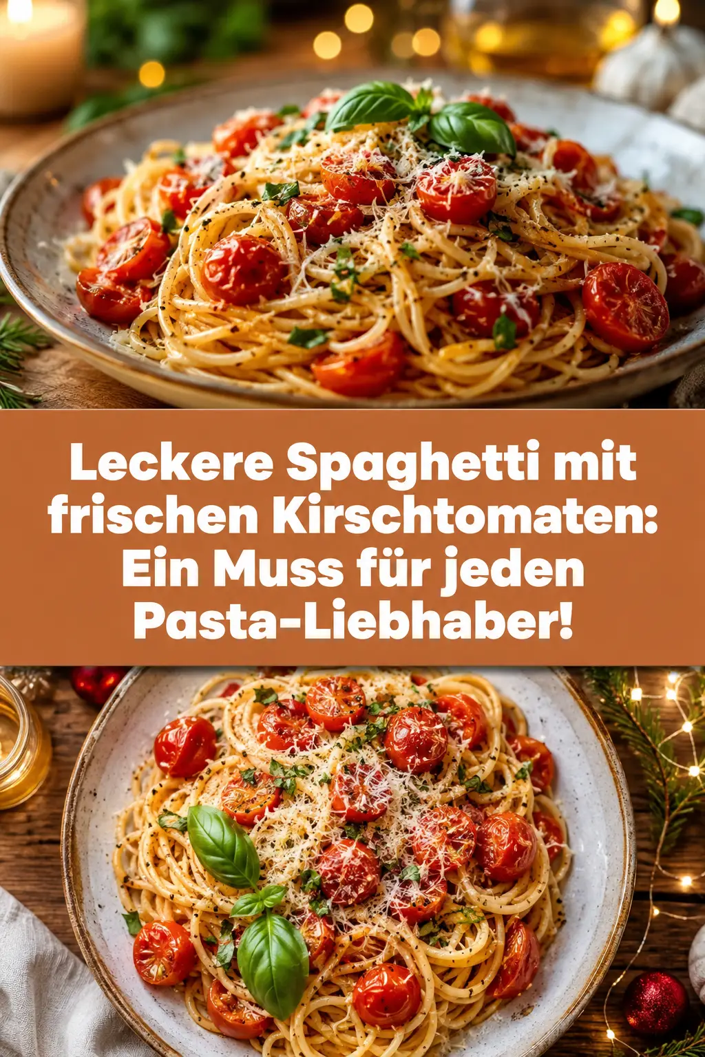 Leckere Spaghetti mit frischen Kirschtomaten: Ein Muss für jeden Pasta-Liebhaber!