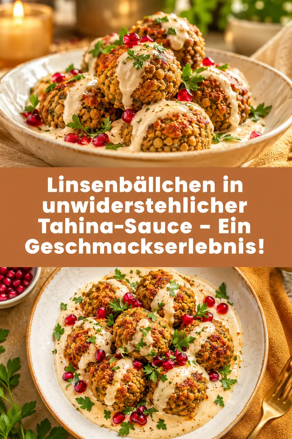 Linsenbällchen in unwiderstehlicher Tahina-Sauce – Ein Geschmackserlebnis!