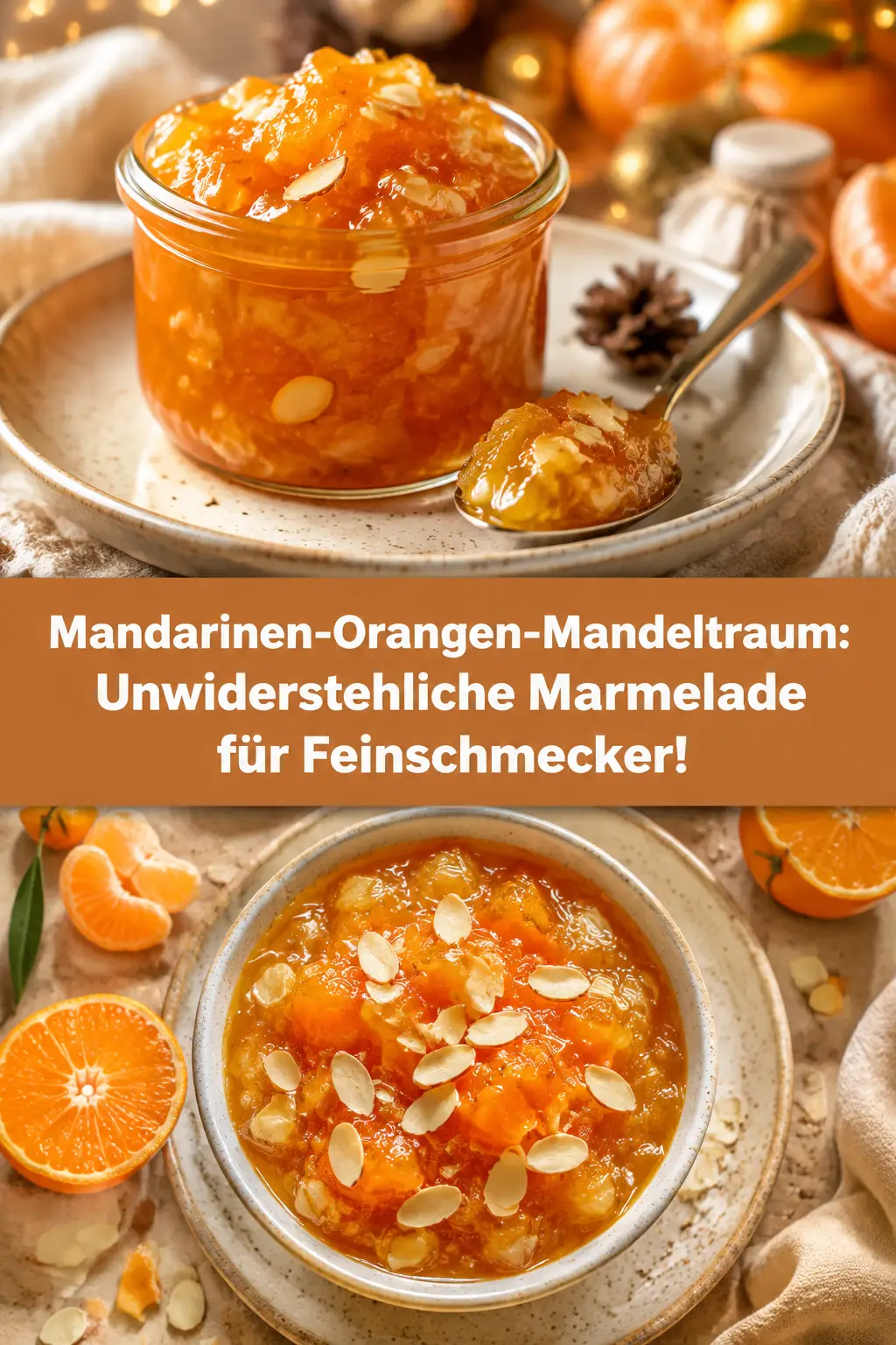 Mandarinen-Orangen-Mandeltraum: Unwiderstehliche Marmelade für Feinschmecker!