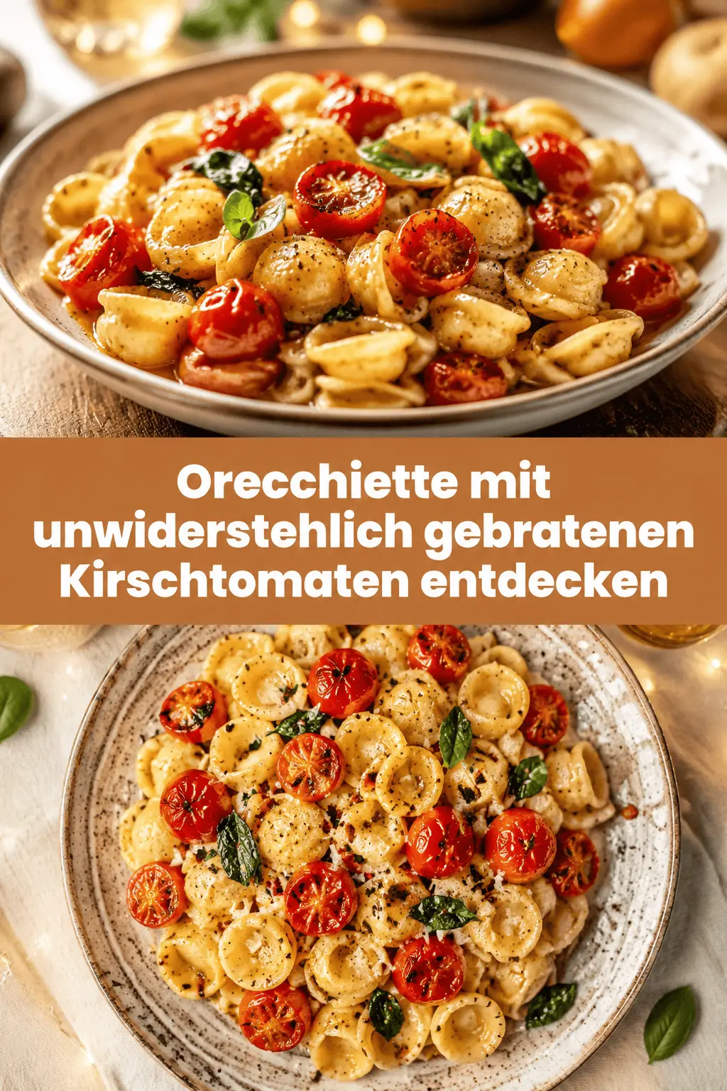 Orecchiette mit unwiderstehlich gebratenen Kirschtomaten entdecken