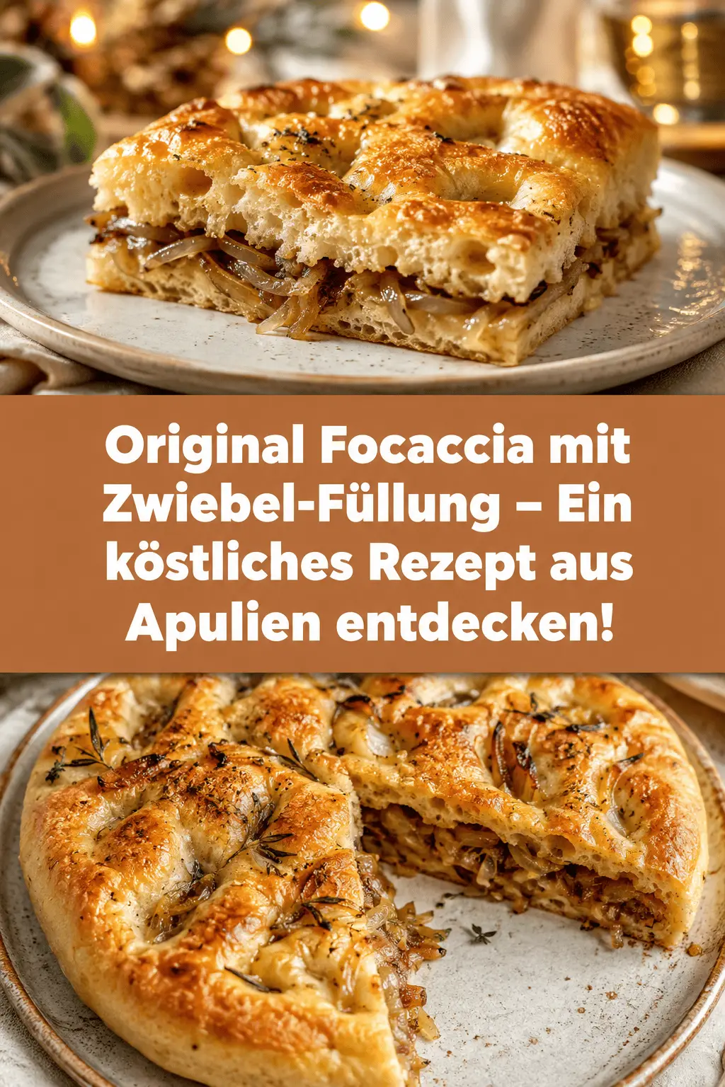 Original Focaccia mit Zwiebel-Füllung – Ein köstliches Rezept aus Apulien entdecken!