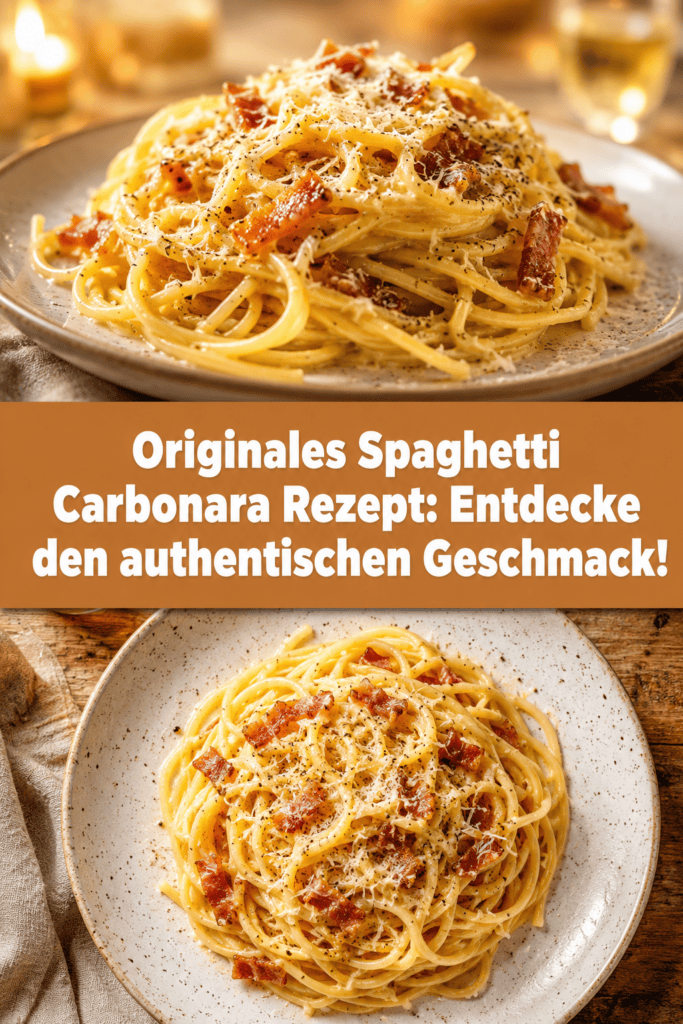 Originales Spaghetti Carbonara Rezept: Entdecke den authentischen Geschmack!