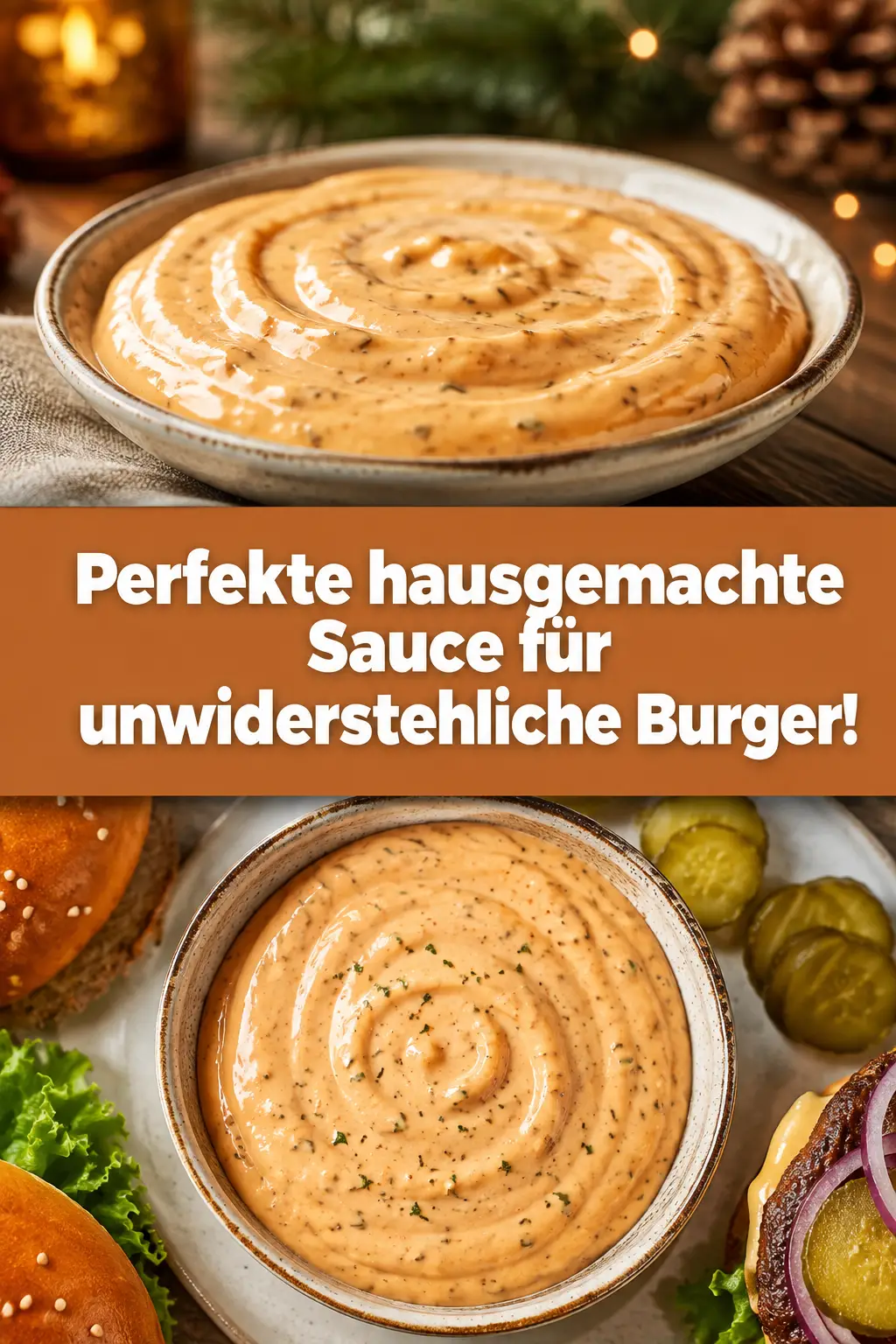 Perfekte hausgemachte Sauce für unwiderstehliche Burger!