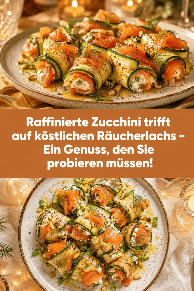 Raffinierte Zucchini trifft auf köstlichen Räucherlachs – Ein Genuss, den Sie probieren müssen!