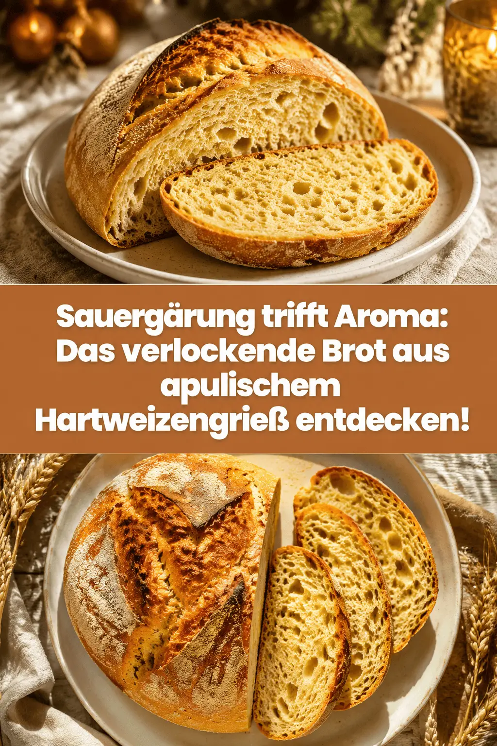 Sauergärung trifft Aroma: Das verlockende Brot aus apulischem Hartweizengrieß entdecken!