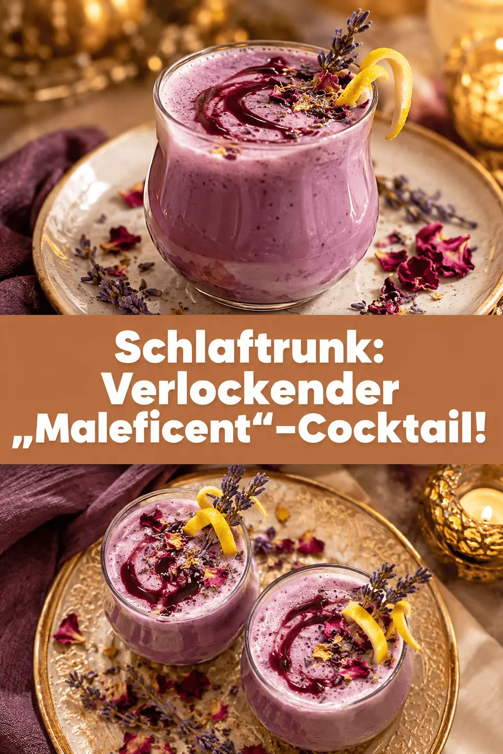 Schlaftrunk: Verlockender „Maleficent“-Cocktail!
