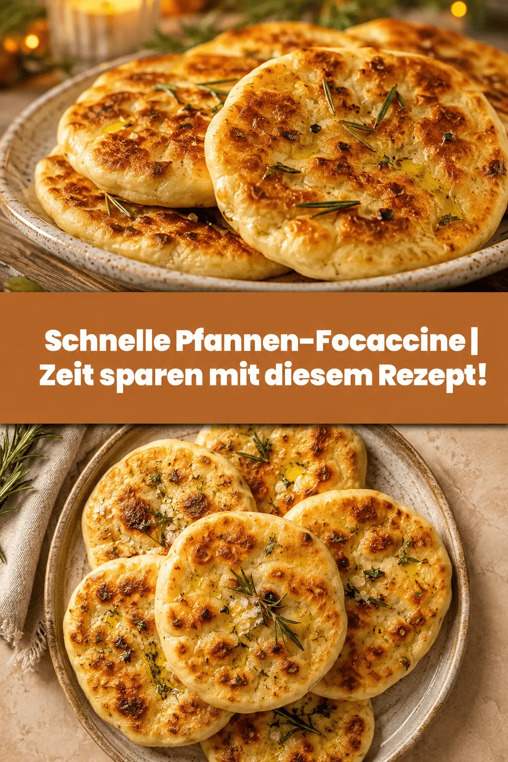 Schnelle Pfannen-Focaccine | Zeit sparen mit diesem Rezept!