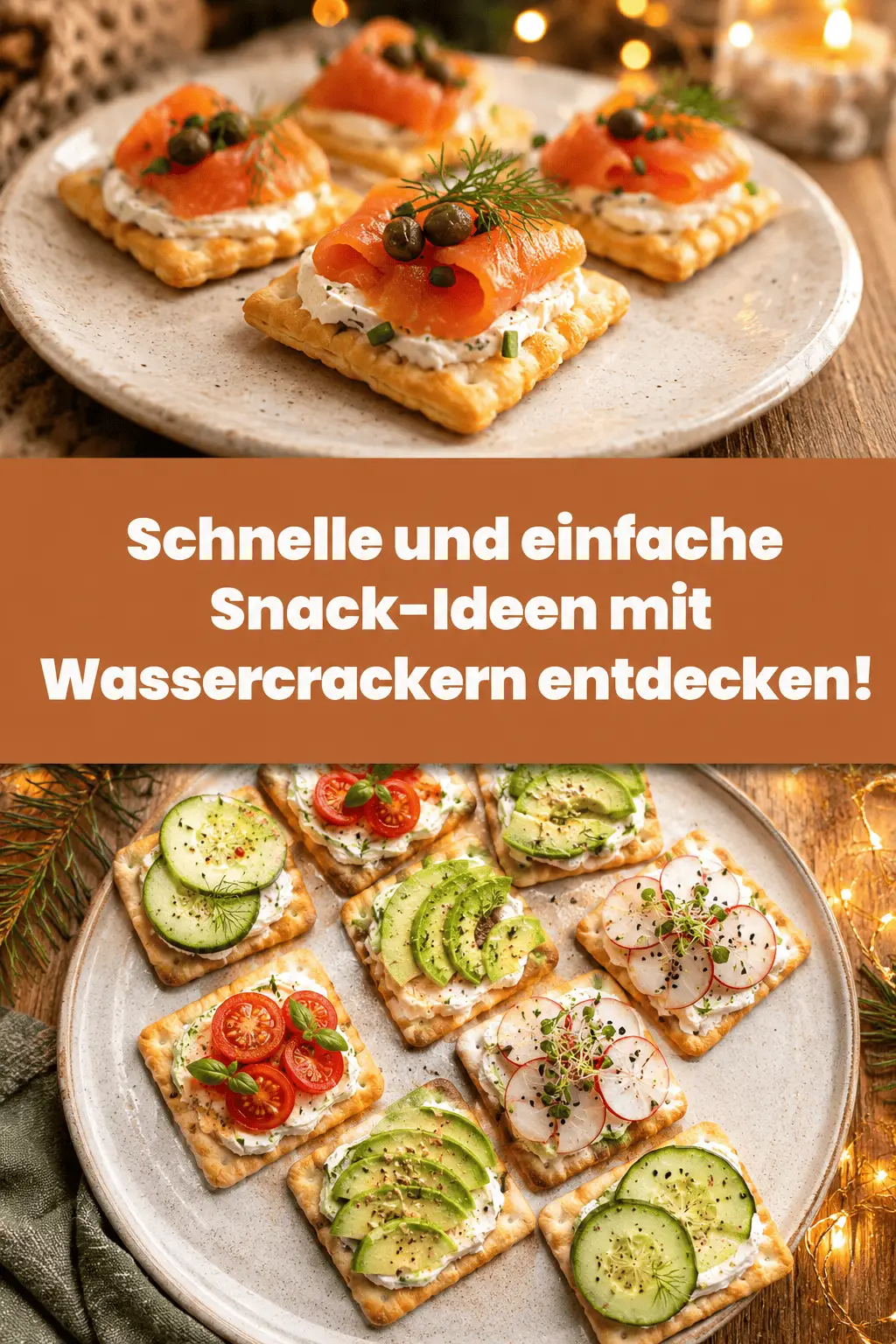 Schnelle und einfache Snack-Ideen mit Wassercrackern entdecken!