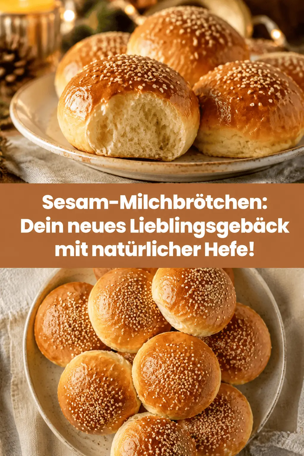 Sesam-Milchbrötchen: Dein neues Lieblingsgebäck mit natürlicher Hefe!