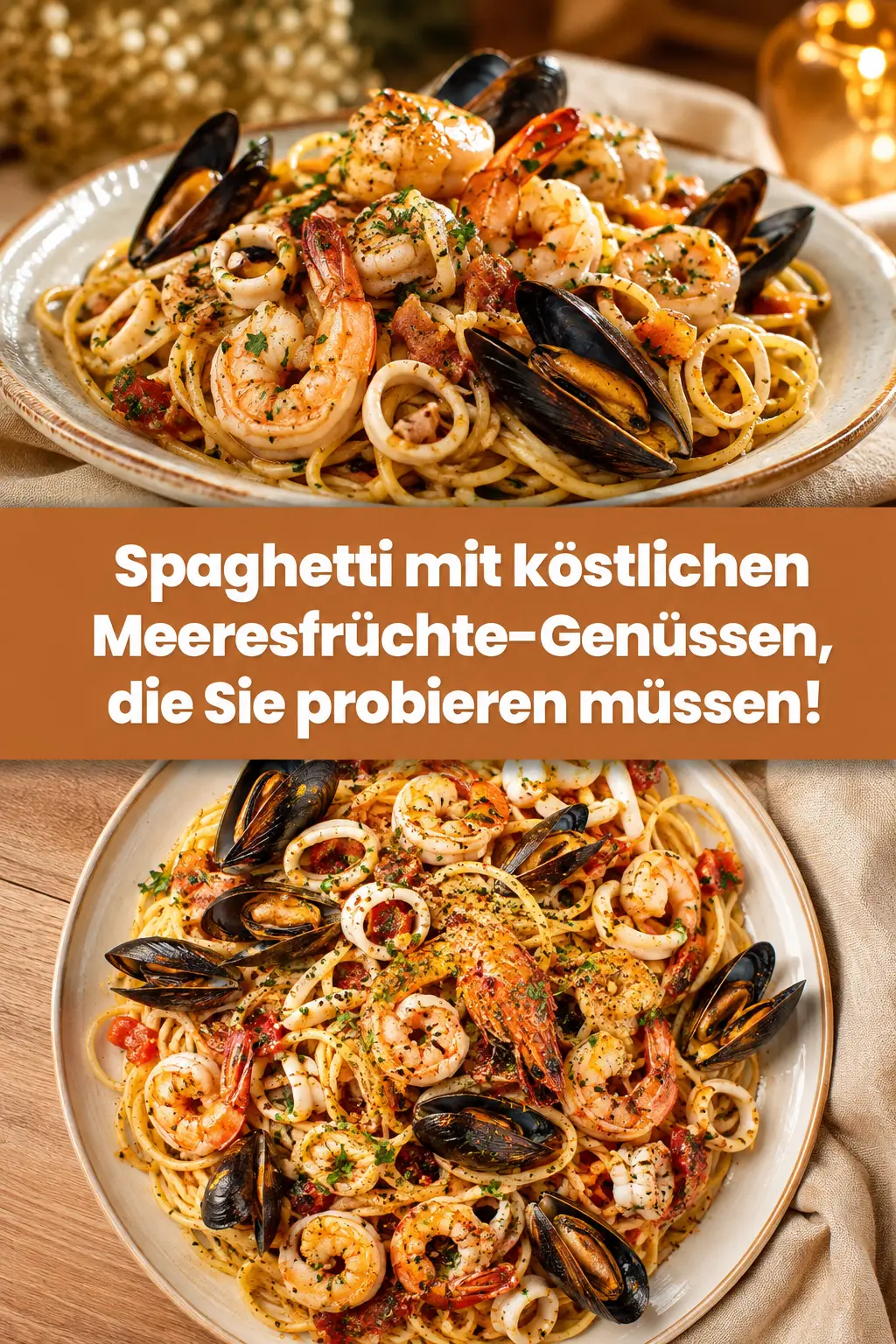 Spaghetti mit köstlichen Meeresfrüchte-Genüssen, die Sie probieren müssen!