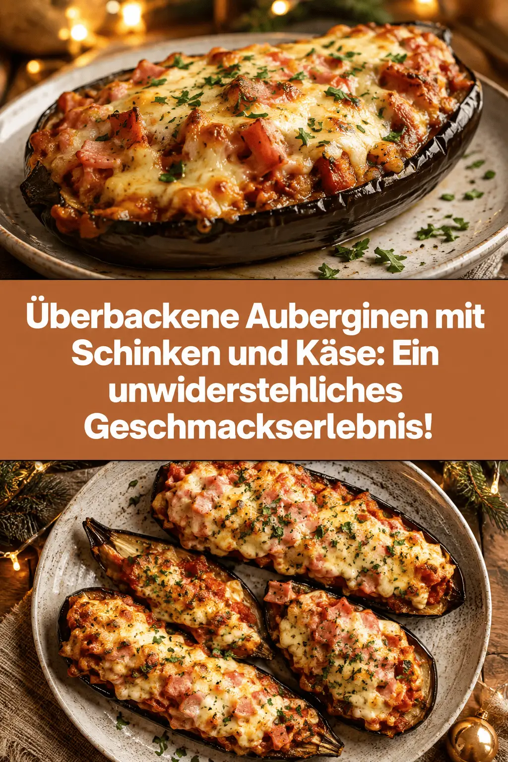 Überbackene Auberginen mit Schinken und Käse: Ein unwiderstehliches Geschmackserlebnis!