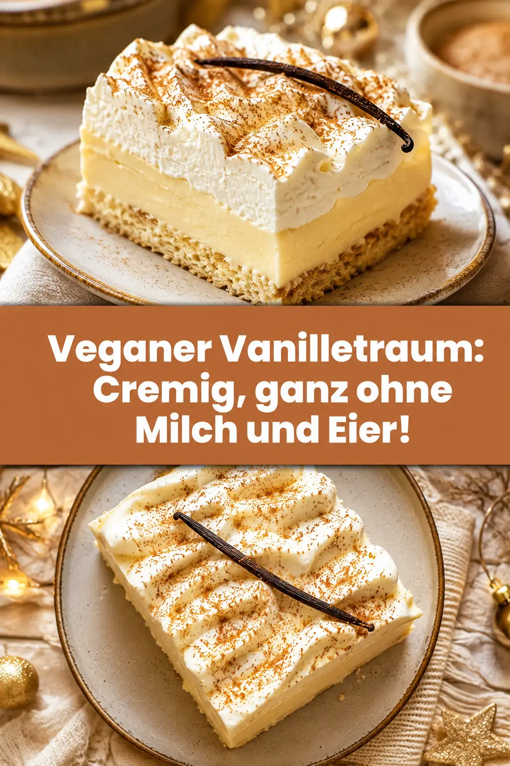 Veganer Vanilletraum: Cremig, ganz ohne Milch und Eier!