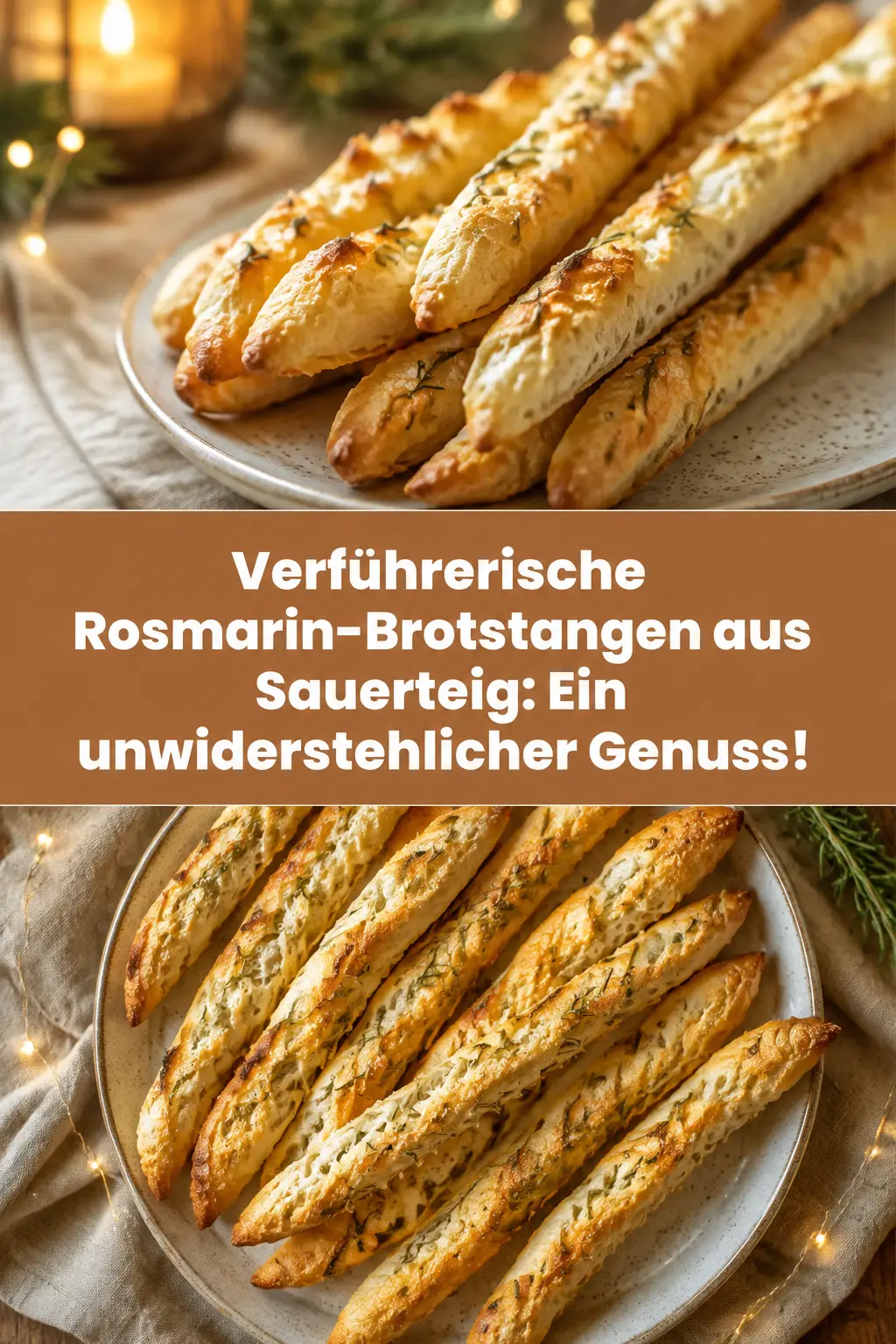Verführerische Rosmarin-Brotstangen aus Sauerteig: Ein unwiderstehlicher Genuss!