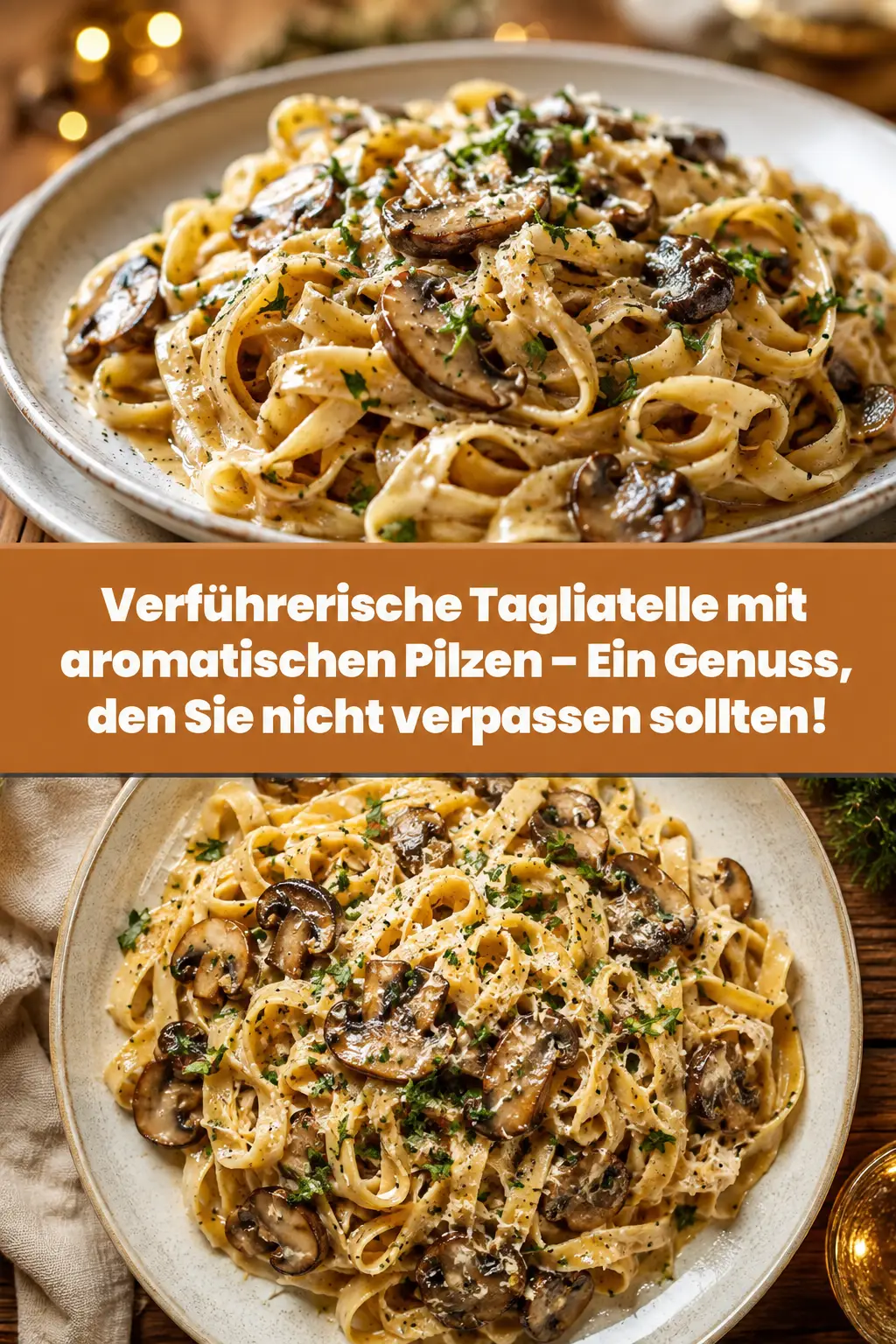 Verführerische Tagliatelle mit aromatischen Pilzen – Ein Genuss, den Sie nicht verpassen sollten!