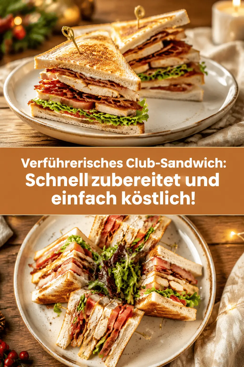 Verführerisches Club-Sandwich: Schnell zubereitet und einfach köstlich!