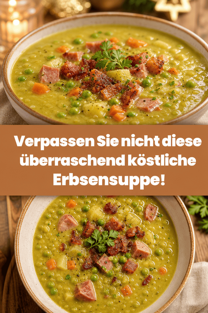 Verpassen Sie nicht diese überraschend köstliche Erbsensuppe!