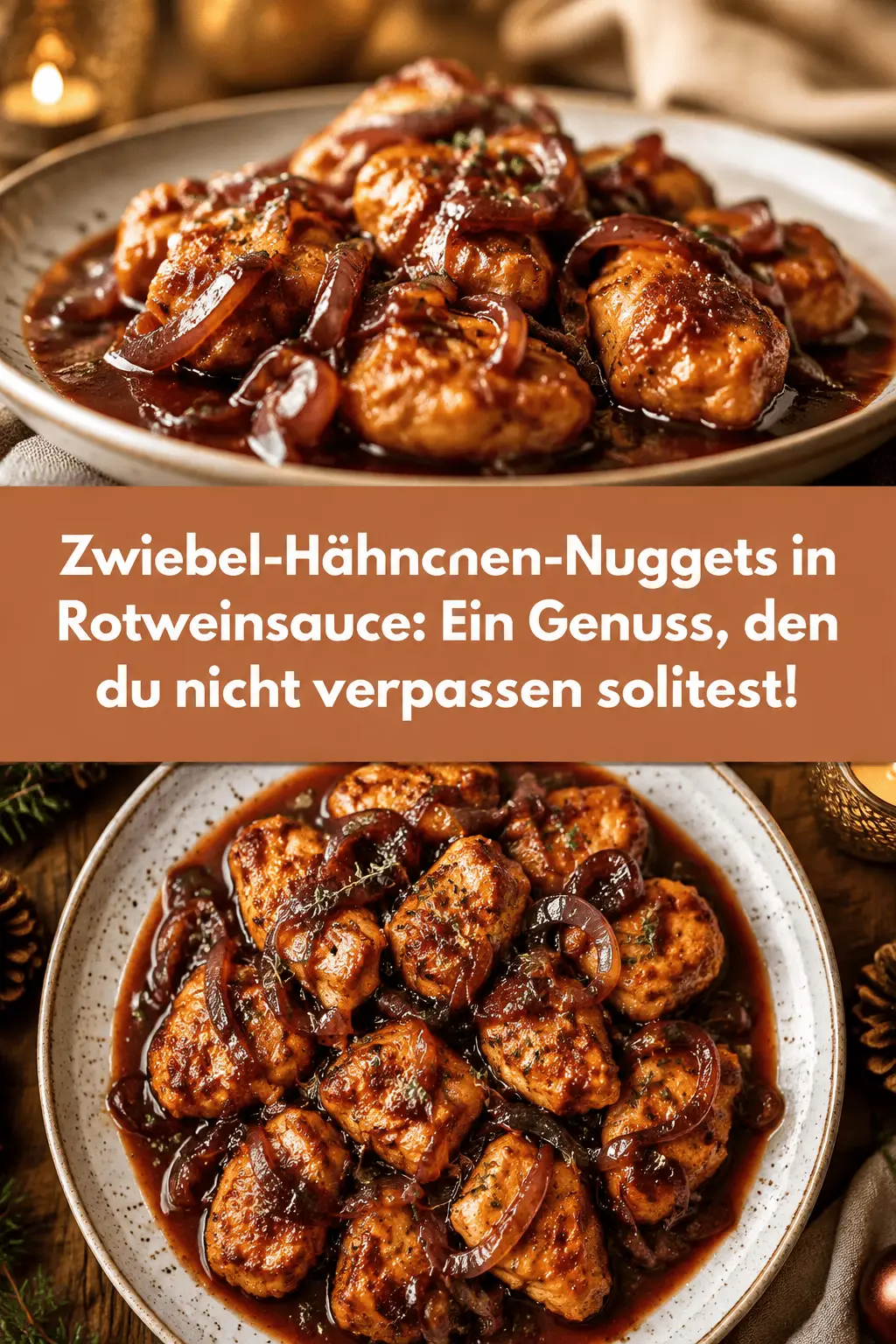 Zwiebel-Hähnchen-Nuggets in Rotweinsauce: Ein Genuss, den du nicht verpassen solltest!