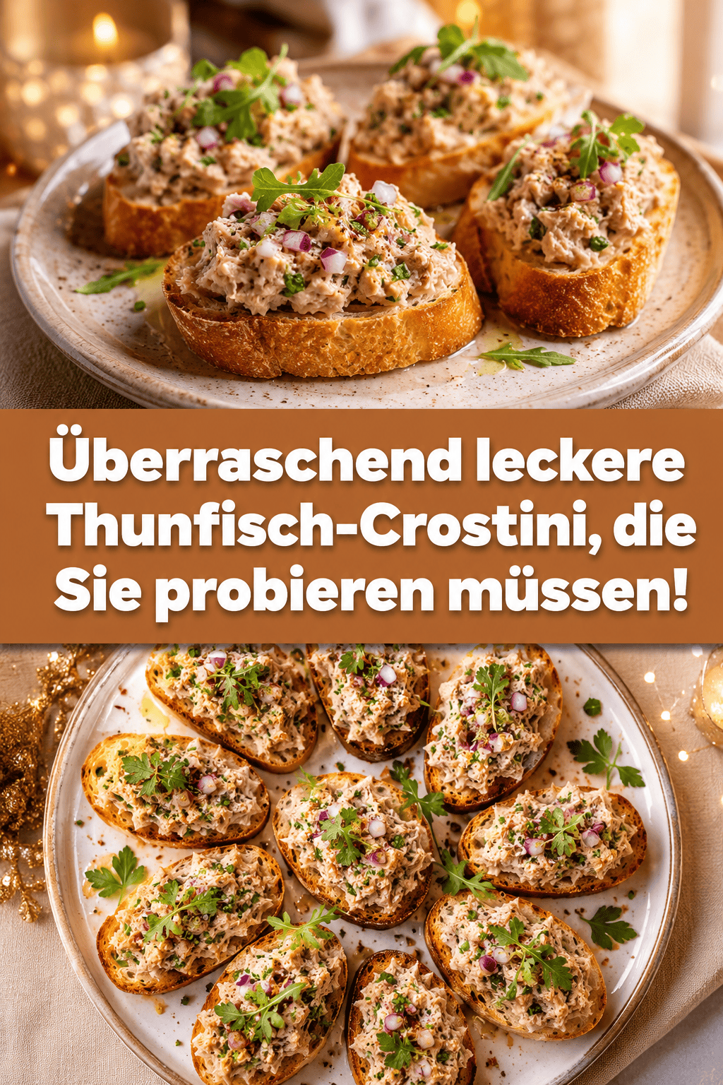 Überraschend leckere Thunfisch-Crostini, die Sie probieren müssen!
